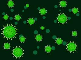 vektor coronavirus influensa background.covid virus baner