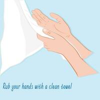 tvätta dina händer vektor