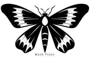 Monarch Schmetterling Silhouette. Vektor Illustration