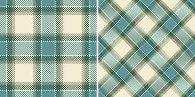 Vektor nahtlos Textur von prüfen Stoff Textil- mit ein Hintergrund Tartan Muster Plaid.