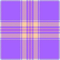 Hintergrund Tartan Textur von Stoff Vektor Textil- mit ein nahtlos Plaid prüfen Muster.