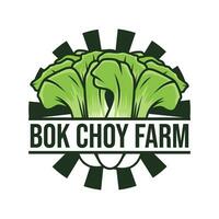 bok choy bruka logotyp mall vektor