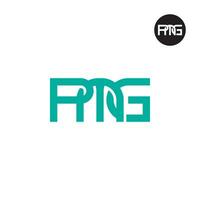 Brief pmg Monogramm Logo Design vektor