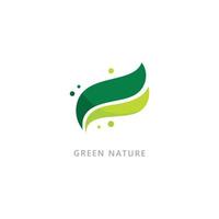natur symbol organiska logotyp koncept vektor