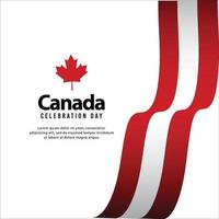 glücklicher unabhängigkeitstag von kanada. Vorlage, Hintergrund. Vektor-Illustration vektor