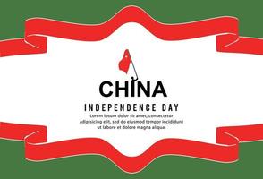 glücklicher unabhängigkeitstag von china. Vorlage, Hintergrund. Vektor-Illustration vektor