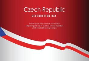 glücklicher unabhängigkeitstag der tschechischen republik. Vorlage, Hintergrund. Vektor-Illustration vektor