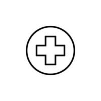 sjukhus ikon vektor. läkare illustration tecken. sjuksköterska symbol eller logotyp. vektor