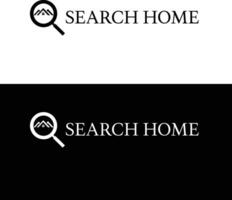 Suche Zuhause Logo Design vektor