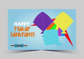 Vektor indisch Makar Sankranti Festival