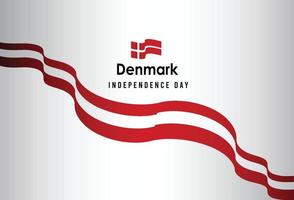 glad självständighetsdag i danmark. mall, bakgrund. vektor illustration