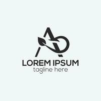 modern en brev logotyp design begrepp isolerat vektor mall illustration för företag och företag