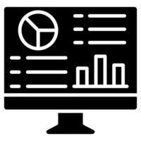 data instrumentbräda ikon linje vektor illustration