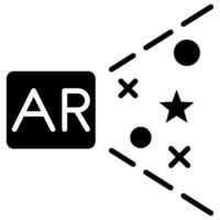 ar Visualisierung Symbol Linie Vektor Illustration