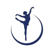 Silhouette Ballett Design Illustration vektor