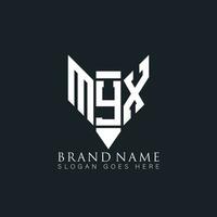 myx abstrakt Brief Logo. myx kreativ Monogramm Initialen Brief Logo Konzept. myx einzigartig modern eben abstrakt Vektor Brief Logo Design.