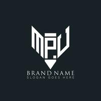 mpu abstrakt Brief Logo. mpu kreativ Monogramm Initialen Brief Logo Konzept. mpu einzigartig modern eben abstrakt Vektor Brief Logo Design.