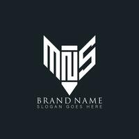 mns abstrakt Brief Logo. mns kreativ Monogramm Initialen Brief Logo Konzept. mns einzigartig modern eben abstrakt Vektor Brief Logo Design.