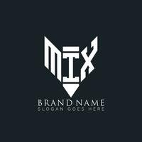 mtx abstrakt brev logotyp. mtx kreativ monogram initialer brev logotyp begrepp. mtx unik modern platt abstrakt vektor brev logotyp design.