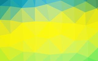 hellgrüner, gelber Vektor abstrakter polygonaler Plan.