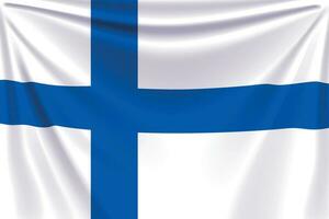 tillbaka flagga finland vektor