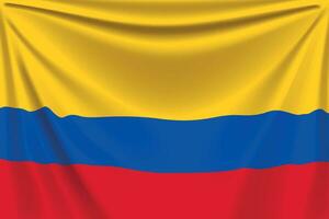 tillbaka flagga colombia vektor