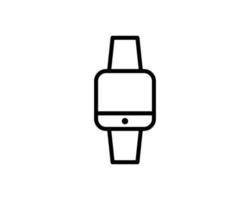 smartwatch -ikonen isolerad på vit bakgrund. titta på symbolen modern, enkel, vektor, ikon för webbdesign, mobilapp, ui. vektor illustration