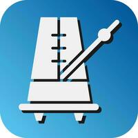 metronom vektor glyf lutning bakgrund ikon för personlig och kommersiell använda sig av.