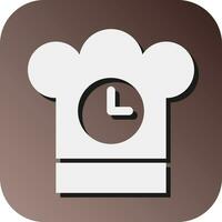 kök timer vektor glyf lutning bakgrund ikon för personlig och kommersiell använda sig av.