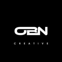 obn Brief Initiale Logo Design Vorlage Vektor Illustration