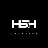 hbh Brief Initiale Logo Design Vorlage Vektor Illustration