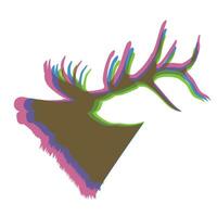 aufsteigen Elch Logo Symbol vektor