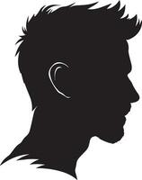 Mann Profil Vektor Silhouette Illustration 5