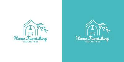 Zuhause Möblierung Geschäft Verkauf Geschäft kreativ Logo Design vektor