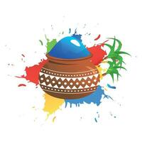 holi indisch Festival von Farben vektor