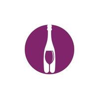 Wein Symbol Vektor Illustration Design