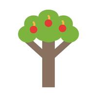 frukt träd vektor platt ikon för personlig och kommersiell använda sig av.