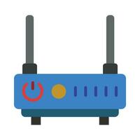 W-lan Router Vektor eben Symbol zum persönlich und kommerziell verwenden.