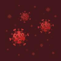 virus bakterie bakterier strömmande i blod vektor eller massor av bakterie mikroorganism bakgrund platt tecknad serie illustration röd Färg, vetenskap begrepp bild