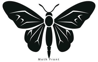 Monarch Schmetterling Silhouette. Vektor Illustration