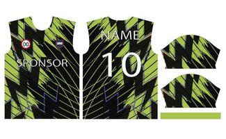 Fußball Jersey Design zum Sublimation oder Fußball Kricket Jersey Design vektor