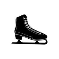 Rollschuhe Symbol Vektor. Eis Schlittschuh Illustration unterzeichnen. Zahl Skaten Symbol oder Logo. vektor