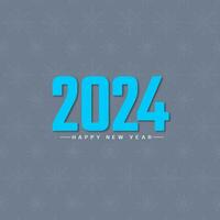 glücklich Neu Jahr 2024 Feier Hintergrund Design vektor