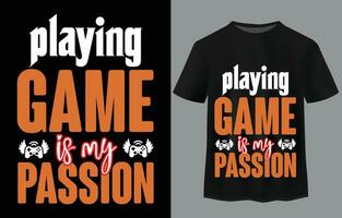 gaming Citat typografi t-shirt design vektor