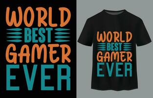 gaming Citat typografi t-shirt design vektor