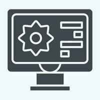 Symbol biometisch Materialien. verbunden zu Zukunft Technologie Symbol. Glyphe Stil. einfach Design editierbar. einfach Illustration vektor