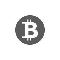 Bitcoin Symbol Design Vorlage vektor