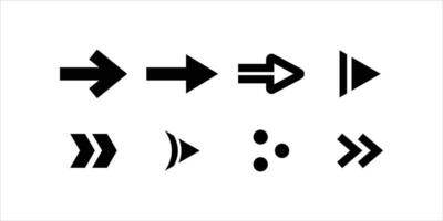 Pfeil Symbol einstellen Design Vorlage vektor
