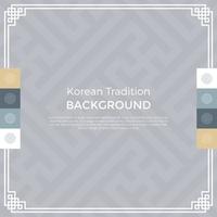 koreansk traditionell bakgrund, banner vektor