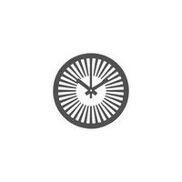 ein Logo von Uhr Symbol Design Vektor Uhr Silhouette Zuhause Uhr isoliert auf Weiß Hintergrund